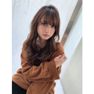 女子アナ風くびれセミディ【シナモンブランジュ】U-254