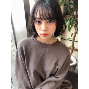 小顔抜け感ボブ【ラベンダーアッシュ】U-256