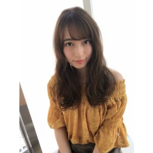 女子アナ風ウェーブセミディ【シアーグレージュ】U-213