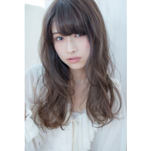 抜け感ゆるふわセミロング【アッシュグレージュ】U-131