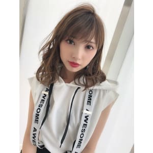女子アナ風清楚セミディ【シナモンブランジュ】