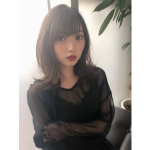女子アナ風清楚セミディ【シナモンブランジュ】