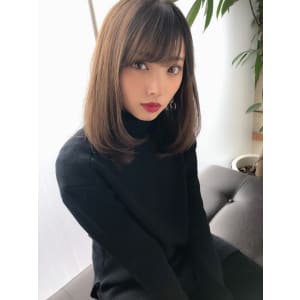 女子アナ風清楚セミディ【シナモンブランジュ】