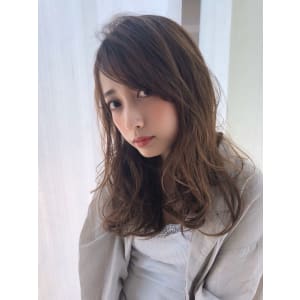 女子アナ風セミディ【透明感ブランジュ】U-299