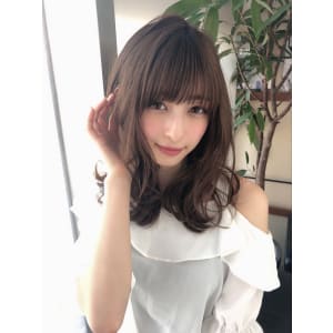 女子アナ風くびれセミディ【シナモンブランジュ】U-248