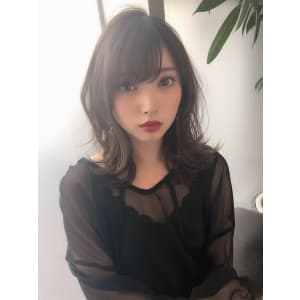女子アナ風清楚セミディ【シナモンブランジュ】U-325