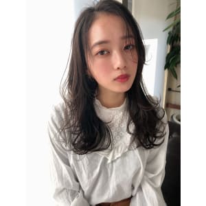 女子アナ風清楚セミディ【シナモンブランジュ】U-323