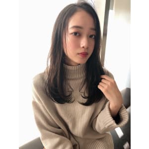 女子アナ風清楚セミディ【シナモンブランジュ】U-322