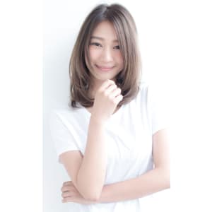 大人カワイイワンカールミディ【イノセントグレージュ】U-16