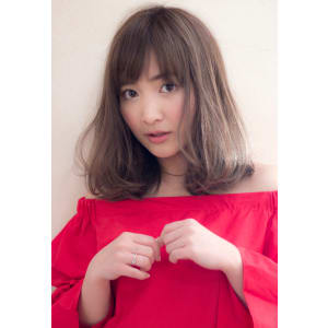 大人かわいいふんわりロブ【ハイライトグレージュ】U-20