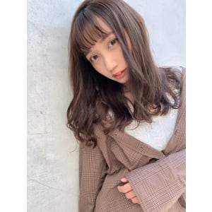 AラインがかわいいMIX巻き風パーマ