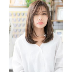 大人かわいい＊斜めバングツヤワンカール　伸ばしかけ