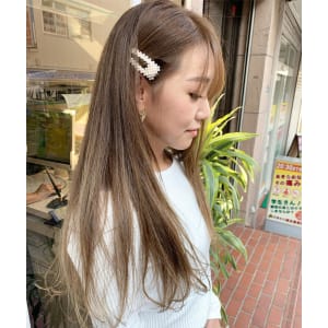 30代ママさん×ハニーベージュ