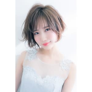 [MAXBEAUTY]シースルーバングゆるフワショートボブ☆