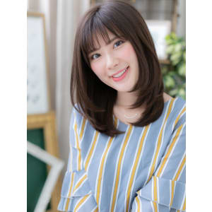 好感度高めの◎斜めバング黒髪ワンカール 大人かわいい - COVER HAIR bliss 川口東口駅前店【カバー ヘア ブリス】【カバー ヘア ブリス カワグチヒガシグチエキマエテン】掲載中
