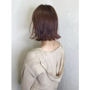 【reir下北沢】*外ハネボブ+ラズベリーベージュ*