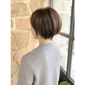 【151e　戸塚】*丸みショート+サファリベージュ*
