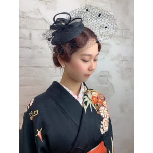 卒業式 ヘアアレンジ フィンガーウエーブ 池袋