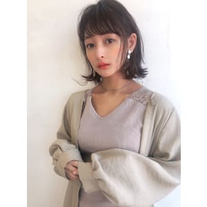 こなれボブ抜け感シアーグレージュ【K_83】