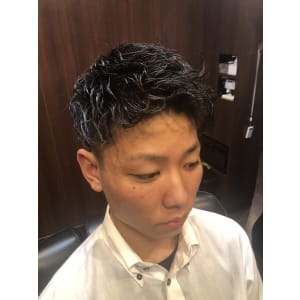 (セットが楽ちん！)ツーブロック！＜理容室＞＜銀座＞＜メンズ