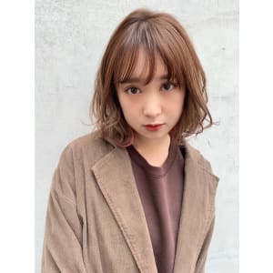 インナーピンクの外ハネボブ