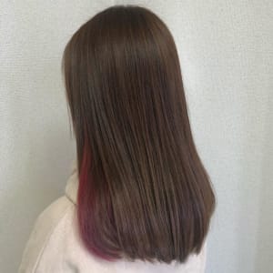 春のチェリーピンク♪インナーカラー