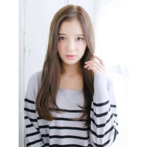 かきあげナチュラルストレートスタイル