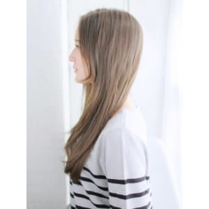 かきあげナチュラルストレートスタイル
