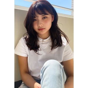 cropes辻堂 谷川　柔らかベージュ×ミディアムスタイル