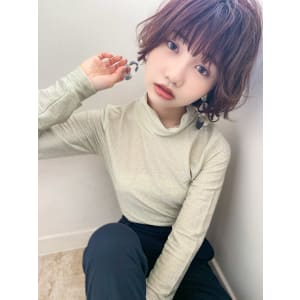 【アフロート添田】大人かわいい外ハネボブ アッシュブラウン