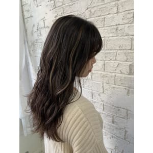 ハイライトカラーブランジュことりベージュ無造作6092