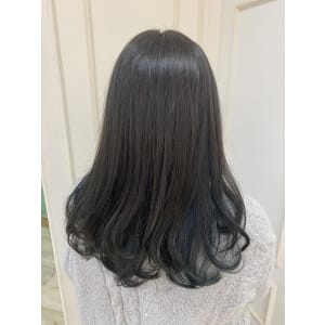cropes辻堂 谷川　モノグレージュ×ネイビーブルー