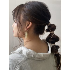 cropes辻堂 谷川　ベージュカラー×ヘアアレンジ