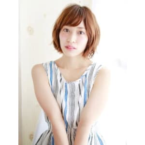 ニュアンスカールのゆるふわバルーンボブ