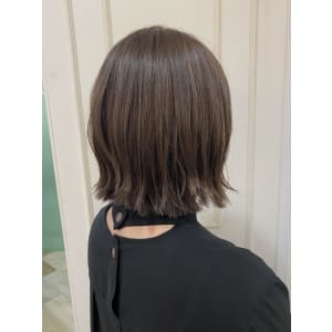 cropes辻堂 谷川　外ハネボブ×シフォンベージュ
