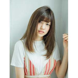 大人可愛いセミロング