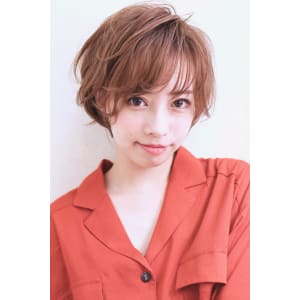 40代からのショートボブパーマA672