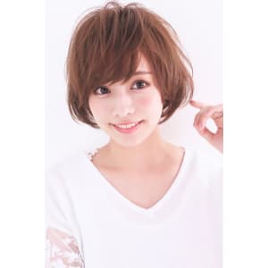 40代からのショートボブパーマA676