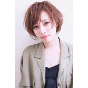 40代からのショートボブパーマA673
