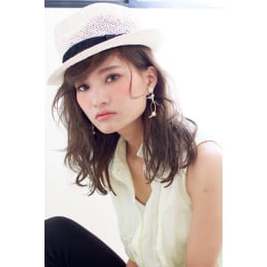 前髪かきあげロングA