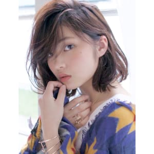 ニュアンスカールエアリーボブエアリーカールふわふわボブA