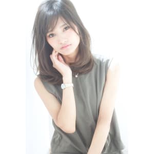 モードマッドネイビーカラーのひし形パーマA424