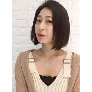 ☆air-OSAKA☆栃本優美☆ピンクブラウンボブ