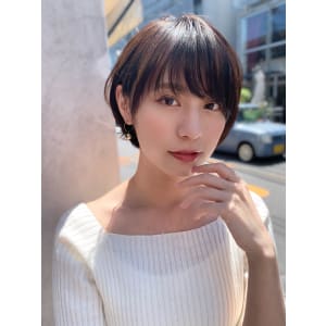 アフロート添田】大人可愛あるスリークボブアッシュブラウン