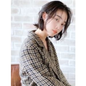スウィングボブ★シースルーバング×外ハネ×ヌレ感