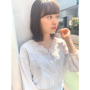 【山田】流しバングカジュアル外ハネボブディ