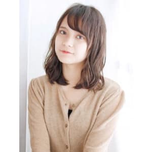 セミウエットのゆるミックスカール