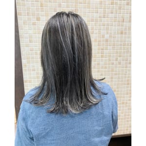 ★Navy blue high lights×Bob★
