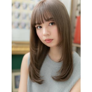 肌透き通る透明感＊小顔マーメイドアッシュ　伸ばしかけ