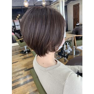 【アフロート添田】厚めバングひし形ショートスリークボブ